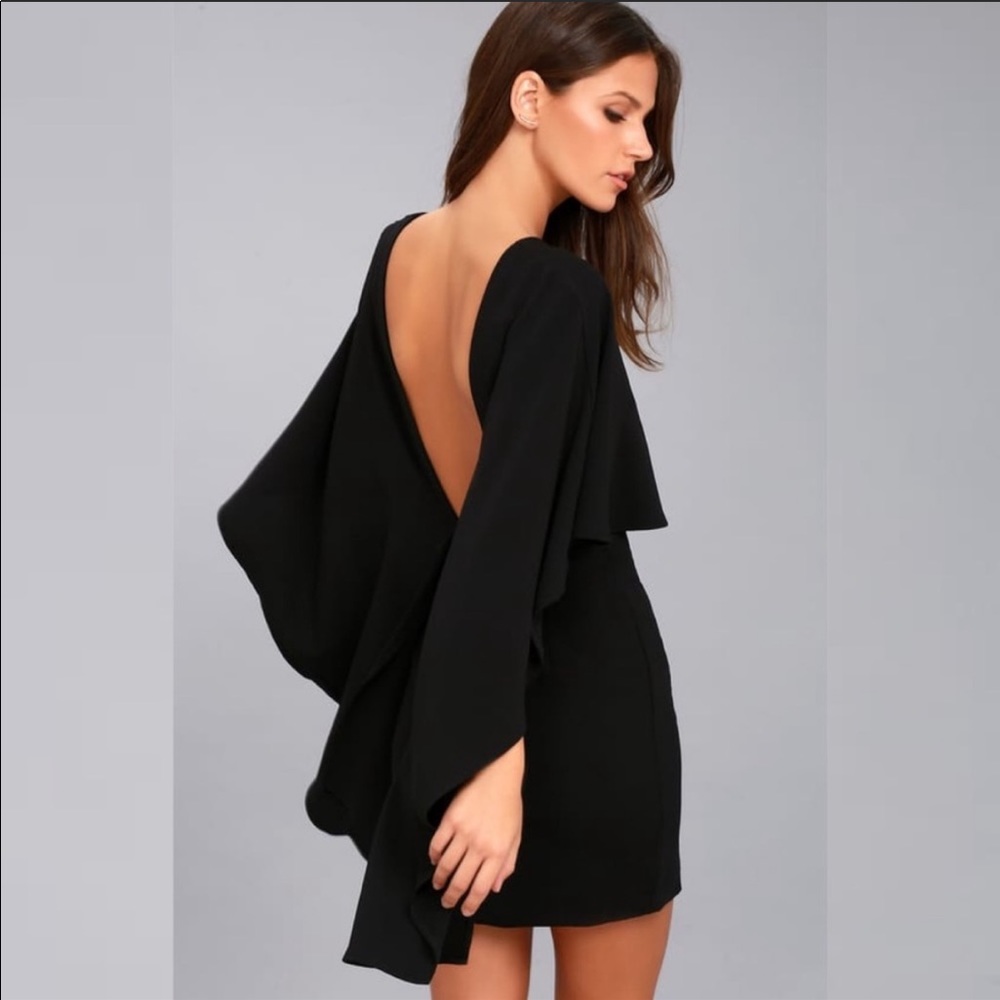 Lulus Best is Yet to Come Black Backless Dress